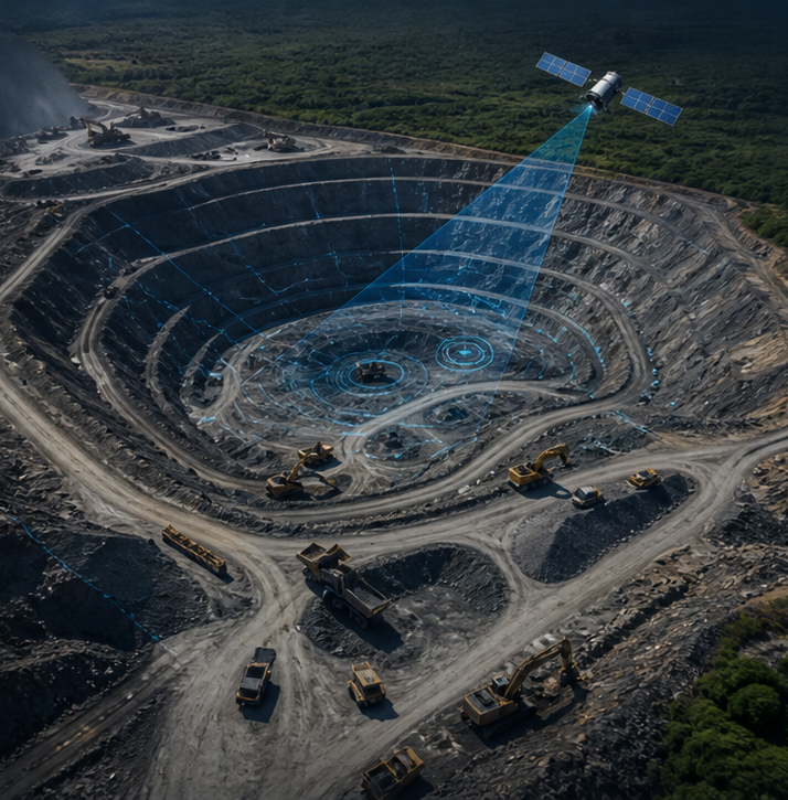Open-pit mining site monitoring from above
